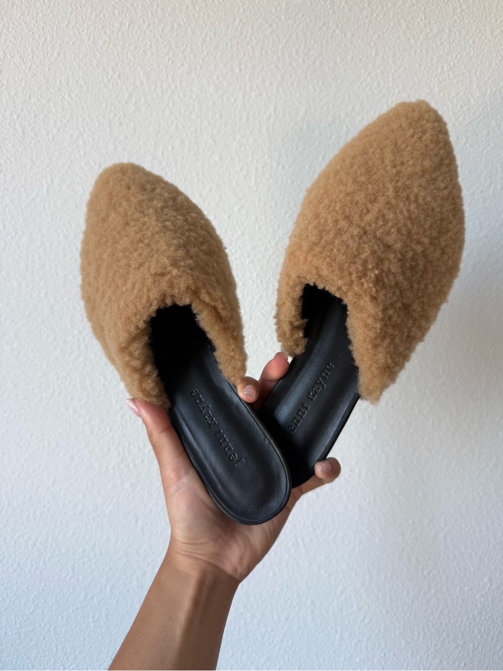 NWOT JENNI KAYNE Shearling Mule - Picture 2 of 11